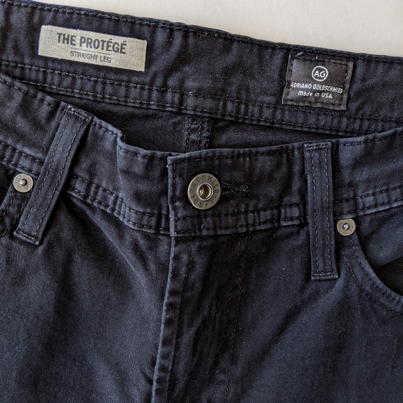 AG The Protégé Straight Leg Pants, Black, 32 - Picture 3 of 7